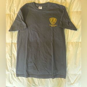 Gamma Iota Sigma Alpha Mu chapter Gildan Black Tee with Yellow Emblem